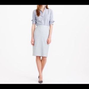 J Crew Classic Wool Pencil Skirt